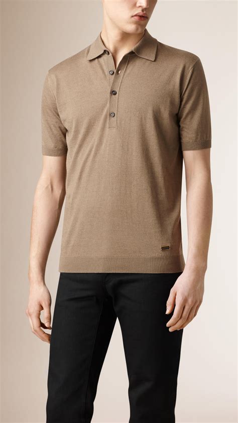 burberry grey polo|authentic Burberry polo shirt.